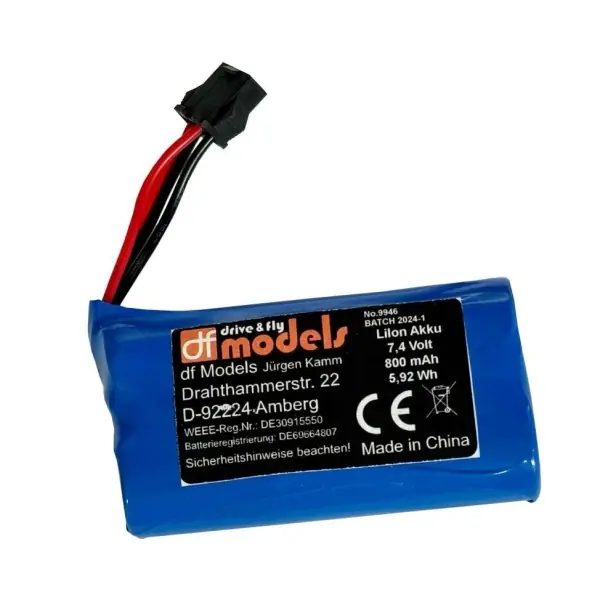 Akumulátor Li-Ion 7,4 V 800 mAh DF models 9946 - Ihned k dispozici