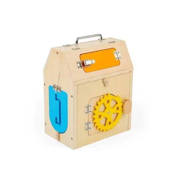 Bigjigs Toys Activity board Domeček - Výhodný nákup