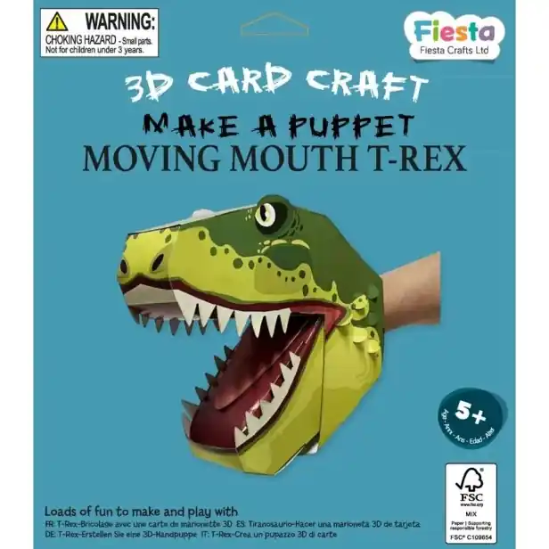 Do vyčerpání zásob | Fiesta Crafts Kreativní sada 3D loutka T. rex