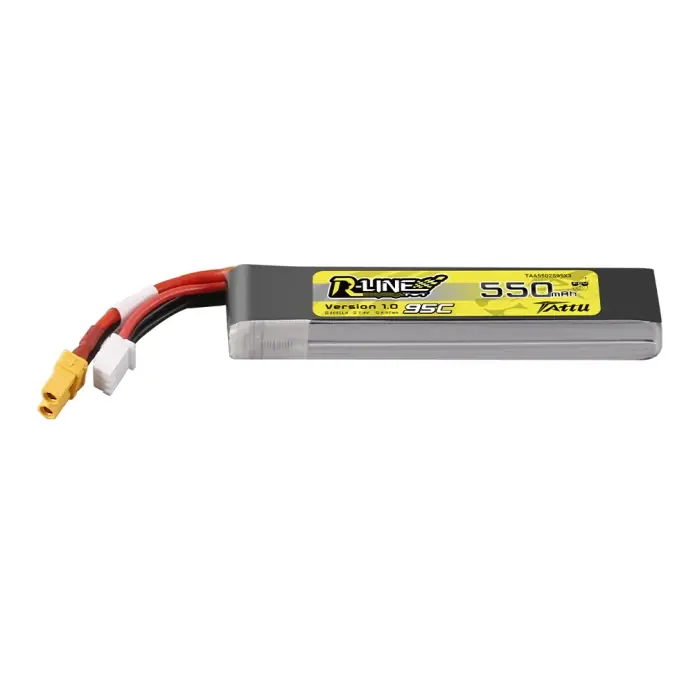 Tattu akumulátor LiPo R-Line 550mAh 7.4V 2S1P 95C Long-Pack - Nejlepší cena