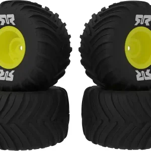 Velmi žádaný produkt - Arrma kolo s pneu dBoots Chevron MT, disk žlutý (4) GROM