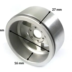 Kovové Beadlock CNC disky Absima Metsafil 1.9 Gear Black/Gold, 2ks - Jen po omezenou dobu