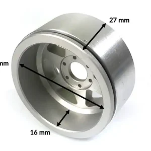 Kovové Beadlock CNC disky Absima Metsafil 1.9 Gear Black/Red, 2ks - Skvělá cena