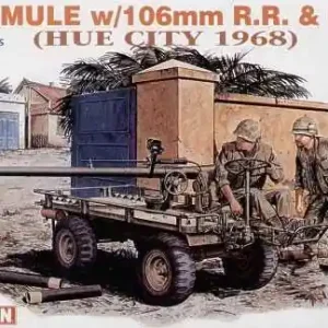 Model Kit figurky 3315 - M274 MULE w/106mm R.R. & CREW (HUE CITY 1968) (1 35) - Velká sleva