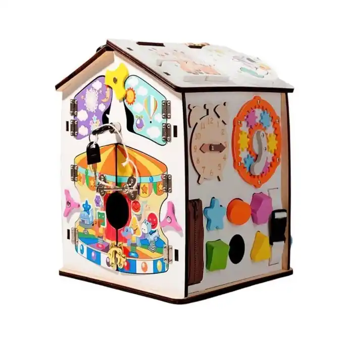 2Kids Toys Activity board Domeček bílý | Objednejte nyní