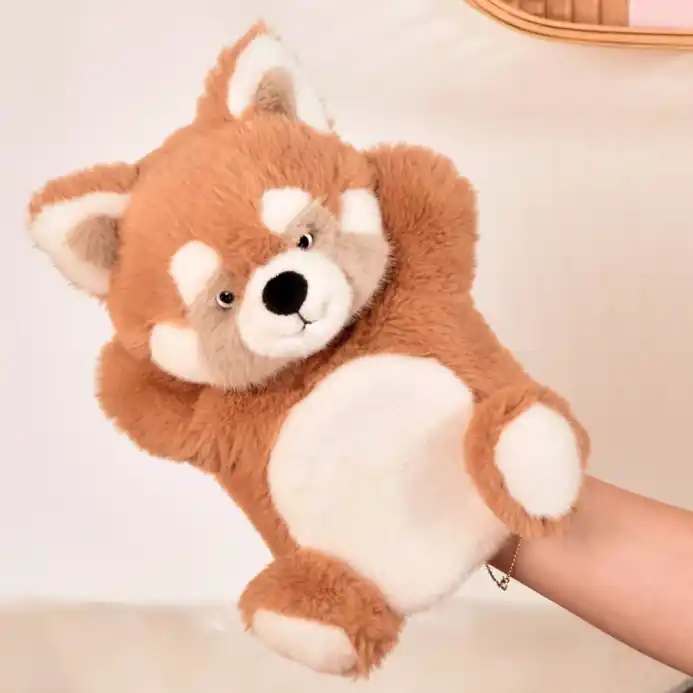 Snadný nákup - Doudou Histoire d´Ours Plyšový maňásek Panda červená 24 cm