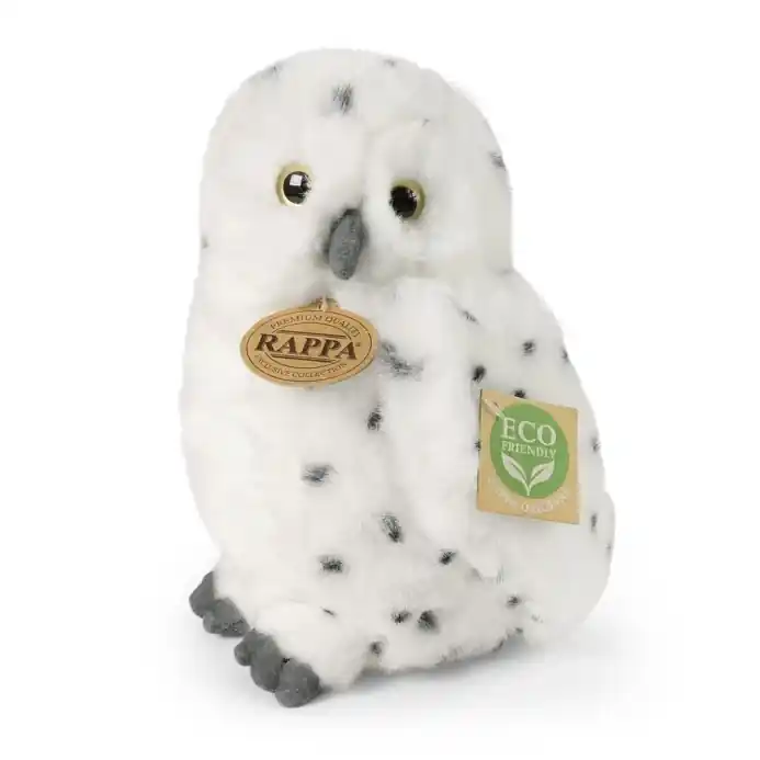 Rappa Plyšová sova sněžná 19 cm ECO-FRIENDLY - Koupit online