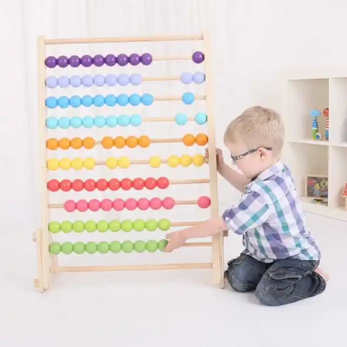 Bigjigs Baby Obrovské dřevěné počítadlo - poškozený obal | Outlet