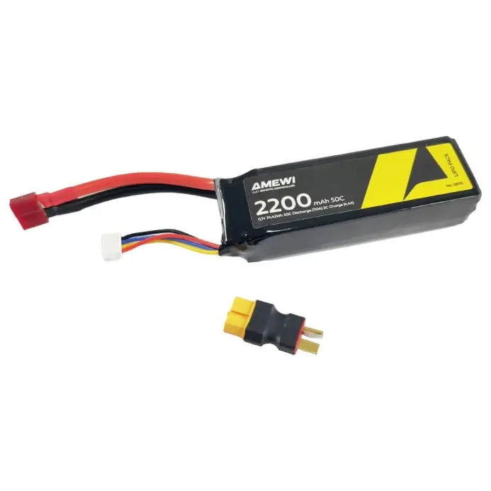 Oblíbený produkt - ROZBALENO - Akumulátor Li-Pol 3S 11,1V 2200mAh 50C T-Dean + adaptér T-Dean/XT60