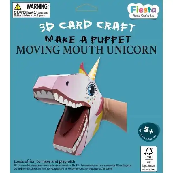 K dispozici - Fiesta Crafts Kreativní sada 3D loutka Jednorožec
