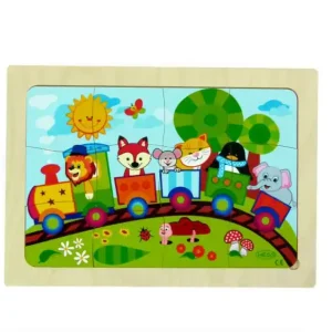 Hess Dřevěné puzzle Železnice | Už jen pár kusů