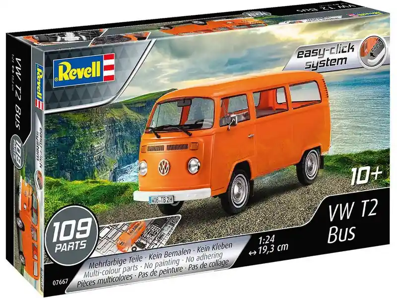 Ušetřete | Revell EasyClick - Volkswagen T2 Bus (1 24)