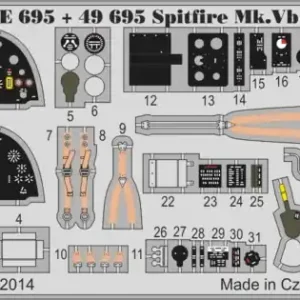 Slevy - Ed FE695 LEPTSpitfire Mk.Vb interior S.A. 1/48