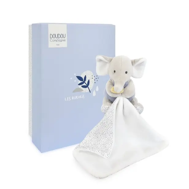 Doudou Plyšový slon s dečkou 11 cm - Super nabídka