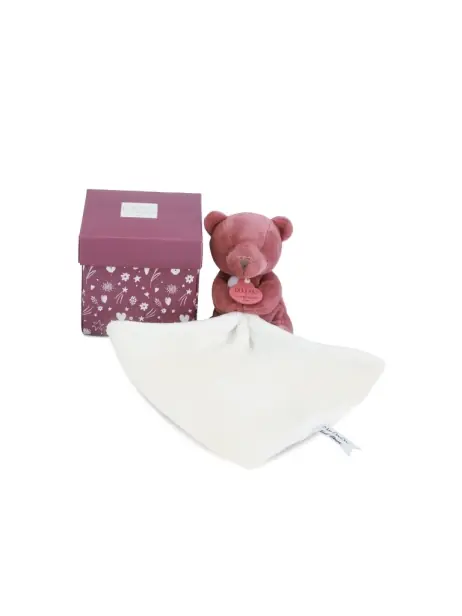 Doudou Můj malý medvídek 10 cm vínový | Koupit online