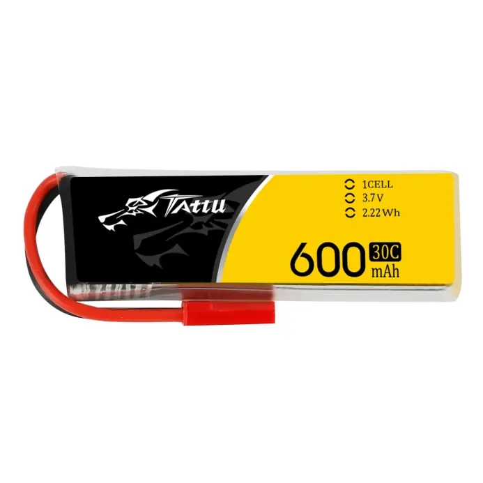 Nyní k dispozici | Tattu akumulátor LiPo 600mAh 3.7V 30C 1S1P JST Plug
