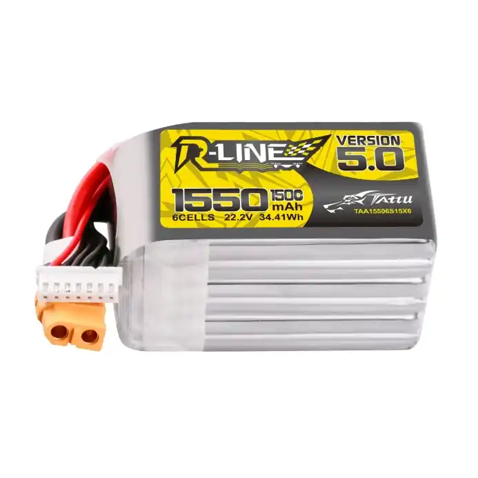 Poslední příležitost | Tattu akumulátor LiPo R-Line Version 5.0 1550mAh 22.2V 150C 6S XT60 Plug