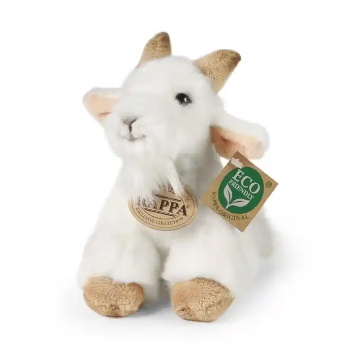Rappa Plyšová koza sedící 16 cm ECO-FRIENDLY - Nabídka končí brzy