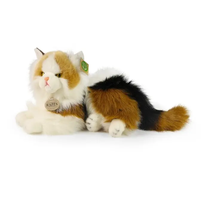 Rappa Plyšová kočka calico trojbarevná 30 cm ECO-FRIENDLY | Vysoká kvalita