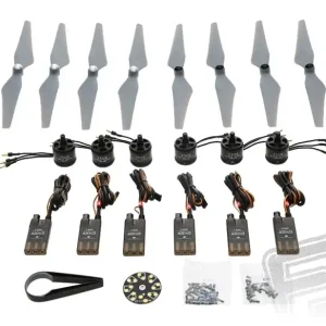 E305 pohonný systém - set 6x motor, regulátor, vrtule - K dispozici