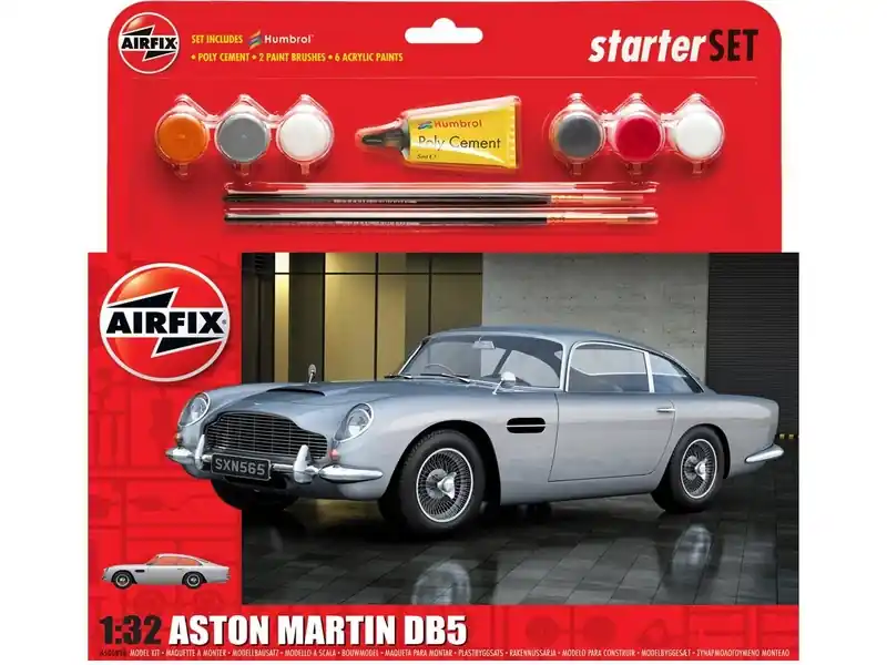 Airfix Aston Martin DB5 Silver (1 32) (set) - Poslední kus