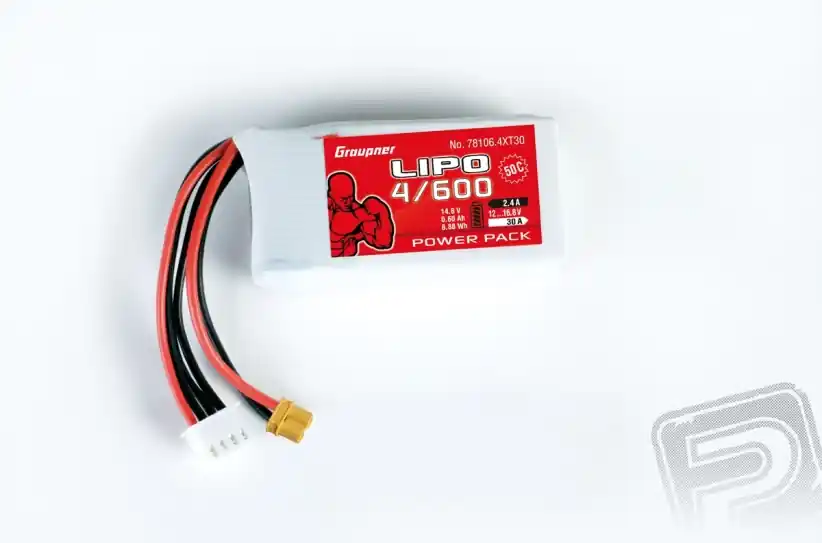 Power Pack LiPo 4/600 14,8 V 50C XT-30 | Ušetřete více