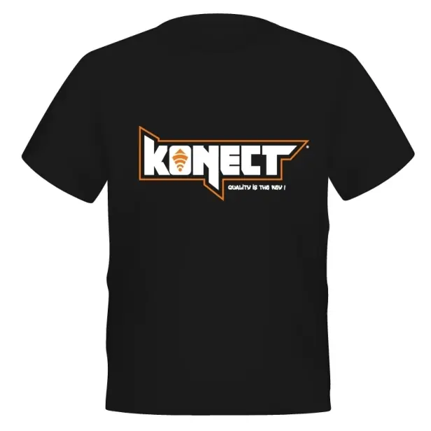 Ušetřete | KONECT tričko černé - vel."M"