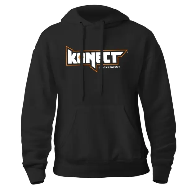 KONECT černá mikina s kapucí - vel."L" | Omezené množství
