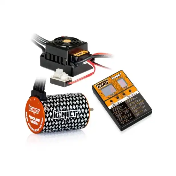 COMBO BRUSHLESS 50Amp WP s 4P 3652SL 4600Kv motorem + programovací karta - Přímo z továrny