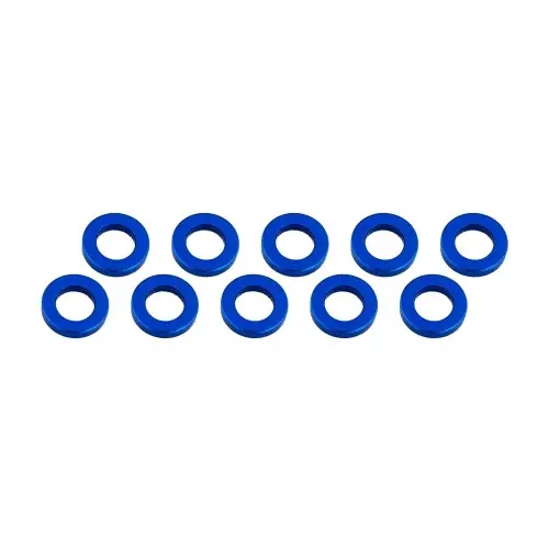 3x6x1mm alu podložky modré (10 ks.) - Doprodej zásob
