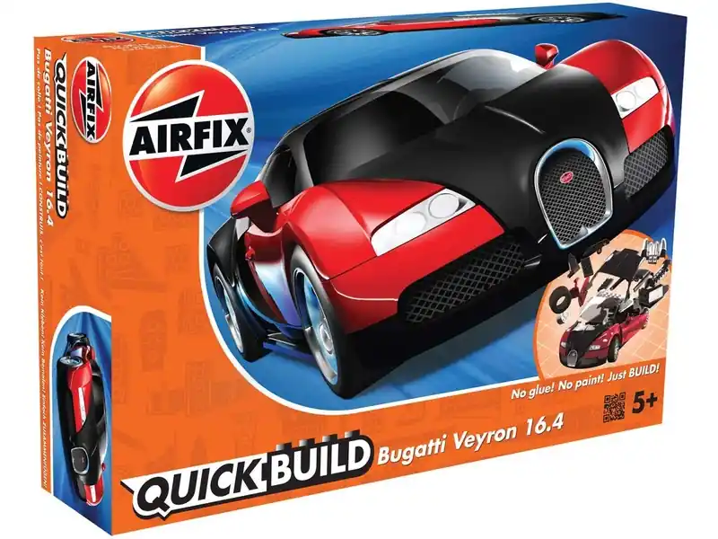 Objednat online - Airfix Quick Build Bugatti Veyron - červená