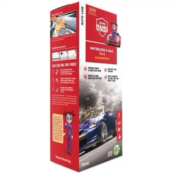 NANOPROTECH GNP Waterless & Wax 3v1 Automotive 750ml - Velmi oblíbený produkt