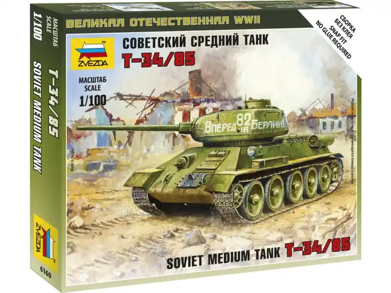 Akce - Zvezda Snap Kit - T-34/85 (1 100)