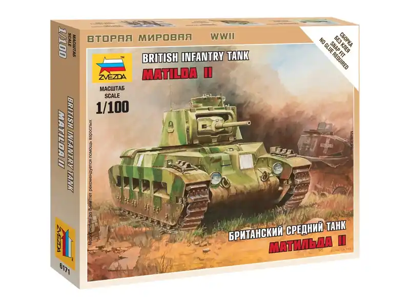 Zvezda Snap Kit - Matilda II (1 100) | Tovární cena