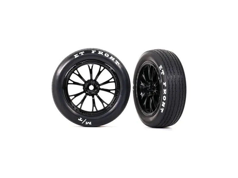 Traxxas kolo, disk Weld lesklý černý (přední) (2) - Super nabídka