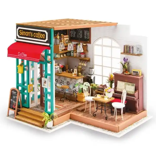 Mezi nejprodávanějšími - RoboTime miniatura domečku Kavárna