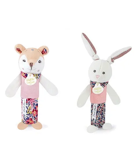 Doudou Chrastítko pískací 17 cm 1 ks srnka - Akce