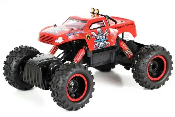 ROZBALENO - RC auto King Crawler, červená - Objednat online