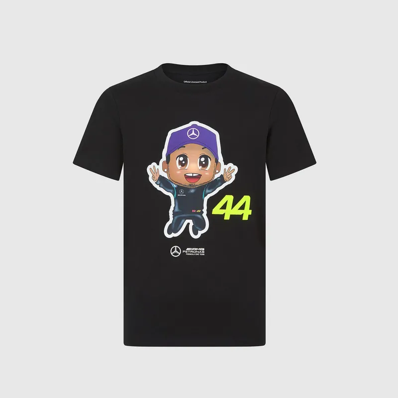 Dětské tričko Lewis Hamilton - Mercedes AMG F1 černé - 152 CM | Žádaný produkt