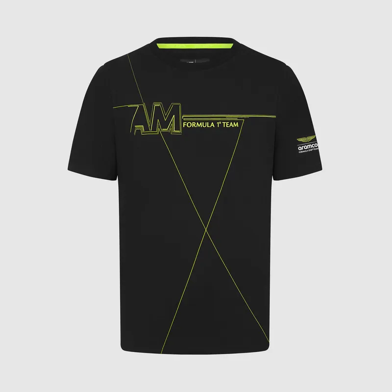 Aston Martin F1 Team fanouškovské tričko AMF1 černé - Nejlepší cena