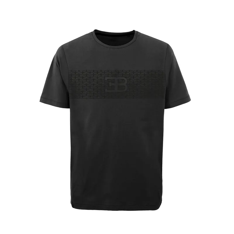 Tovární cena - Pánské tričko Bugatti v černé barvě s logem - XL