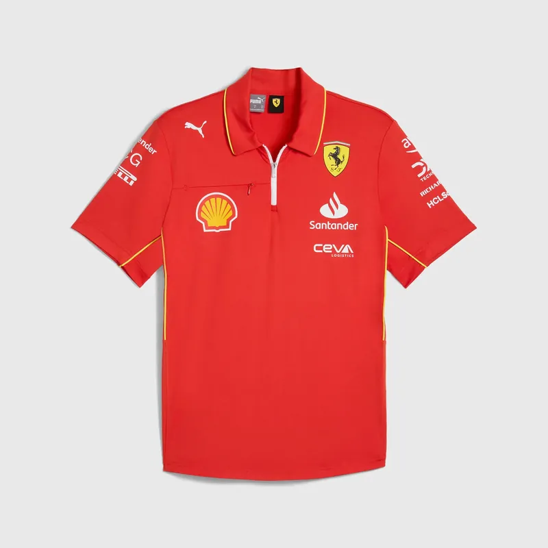 Poslední kus - Týmová polokošile PRO Scuderia Ferrari F1 červená - XL
