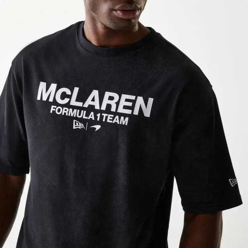 Cenový hit | Volnočasové tričko McLaren F1 NE wordmark černé - M