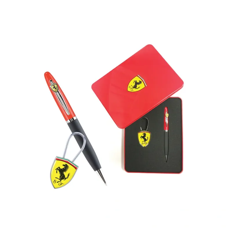 Dárková sada Scuderia Ferrari - kuličkové pero a klíčenka - Poslední příležitost