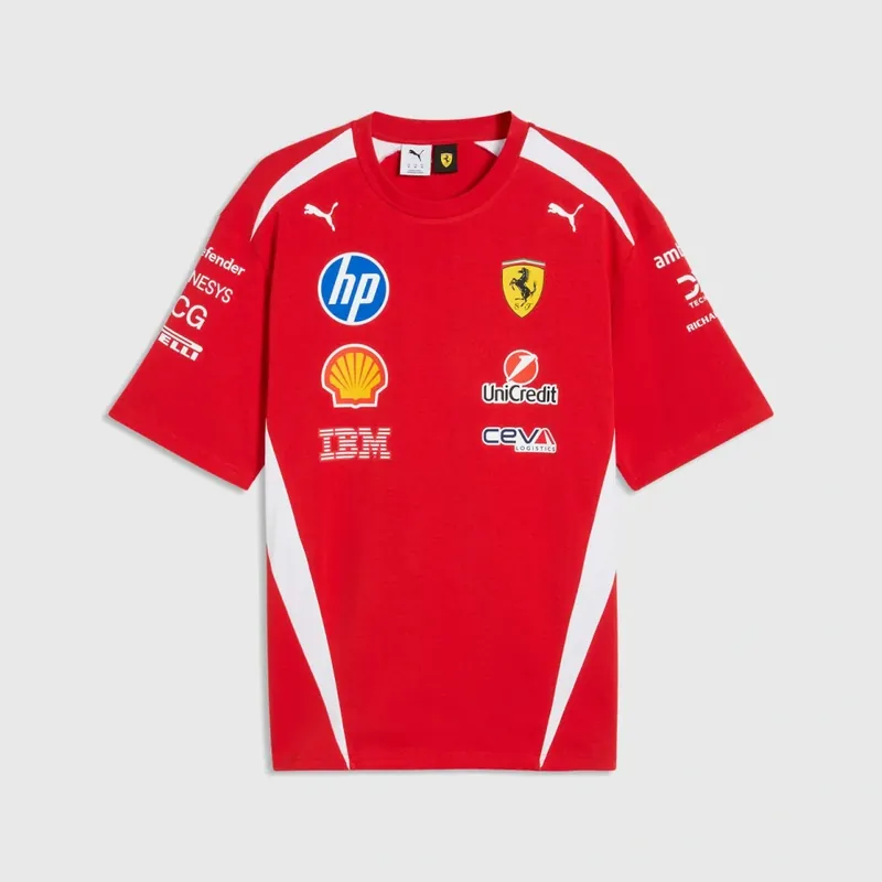 Výhodná koupě - Tričko Scuderia Ferrari F1 s logy sponzorů x Puma - DRIVERS edice - XL