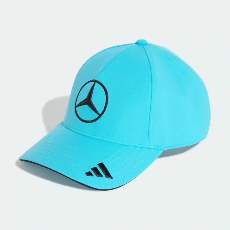Modrá kšiltovka George Russell Mercedes AMG Petronas F1 x Adidas - týmová edice | Sleva