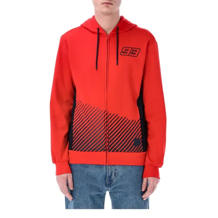 Volnočasová mikina s kapucí Marc Marquez STRIPES 93 - Výborné hodnocení