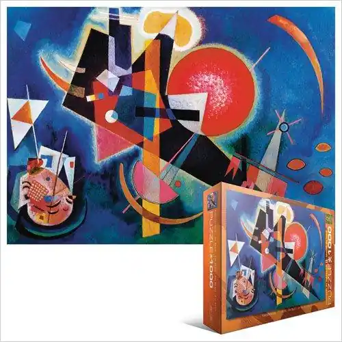 Oblíbený u zákazníků - Puzzle EuroGraphics Kadinsky V modrém 1000