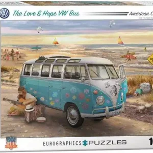 Puzzle EuroGraphics - VW autobus - Láska a naděje | Sleva navíc