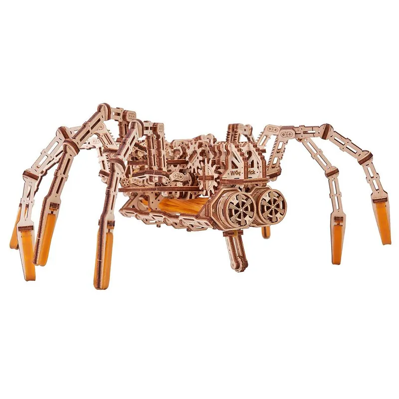 Pořiďte si nyní - Wood Trick "Vesmírný pavouk" - 3D dřevěné mechanické puzzle